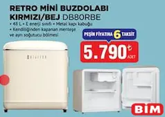 DİJİTSU DB80RBE RETRO MİNİ BUZDOLABI fiyat ve kampanya bilgisi